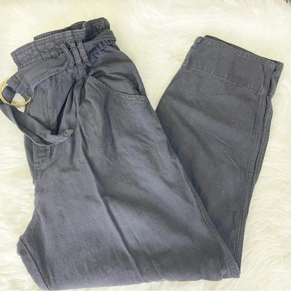 By Anthropologie Marin Black Utility Pants Size Small - Picture 7 of 8
